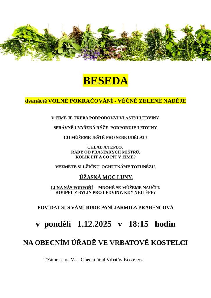 Beseda - věčně zelené naděje