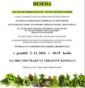 Beseda - věčně zelená naděje - pokračování 1